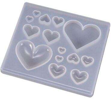 Uv Hars Ambachten Maken Diy Crystal Epoxy Mold Candy Hartvormige Patch Decoratie Siliconen Mallen 2