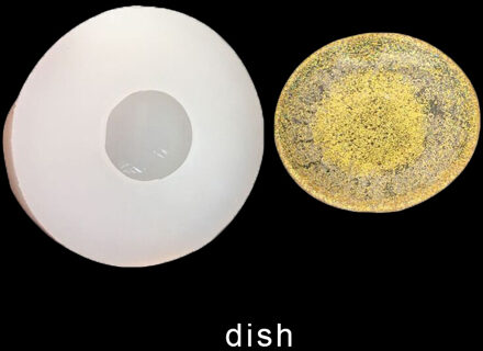 UV Hars Sieraden Vloeibare Siliconen Mal Servies Vormen Wit Hars Mallen Bedels Voor DIY Handwerk Sieraden Vinden Accessoires dish