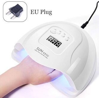 Uv Led Lamp Voor Nagels 168W Draagbare Nagel Droger Voor Sneldrogende Gel Met Smart Sensor Manicure Lamp voor Curing Gel Polish 72W-EU