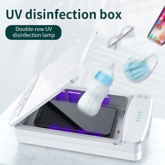 UV LED Sterilizer Box UVC Ozone Disinfection Anti Bacteria Ultraviolet Ray Disinfection Jewelry Watch Phone Wireless Charging
