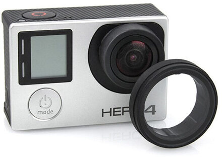 UV Lens Filter Protector Filtro + Standaard Beschermende Frame Case voor Gopro Hero 3 3 + 4 Accessoires