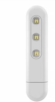 Uv Licht Sanitizer Wand Ultraviolet Desinfectie Lamp Usb Opladen Uvc Sterilisator Licht Uvc Ultraviolet Uv Licht Voor Home Reizen wit