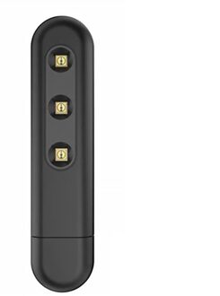 Uv Licht Sanitizer Wand Ultraviolet Desinfectie Lamp Usb Opladen Uvc Sterilisator Licht Uvc Ultraviolet Uv Licht Voor Home Reizen zwart