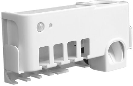Uv Light Tandenborstel Sterilisator Houder Tandpasta Dispenser Automatische Tandpasta Houder Desinfectie Ultraviolet Uvc Licht