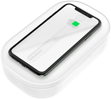 Uv Mobile Phone Disinfection Box Wireless Charging Disinfection Box Ultraviolet Uvc Sterilization Box Jewelry Disinfection Box