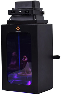 UV resin curing light lamp with gift box enclosure for SLA DLP LCD 3D printer solidify 405nm uv resin auto solar turntable