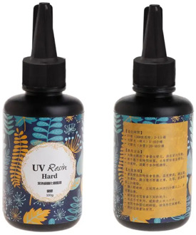 UV Resin DIY Epoxy Resin Handmade Jewelry Making Curing Hard Glue Quick Dry Safe Non Toxic Transparent Solidify 100g PXPD