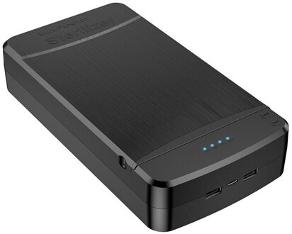 UV Schoon Licht Mobiele Telefoon Reinigers Doos Professionele Uv Licht Reinigers Box Voor Alle Mobiel Jewelries Horloges Toetsen zwart