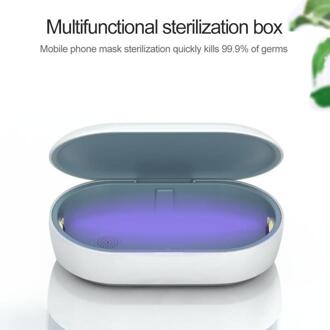 Uv Sterilisator Box Voor Telefoon Cleaner Sanitizer Draadloze Quick Charger Desinfectie Doos Ultraviolet Licht Sterilisator Doos Huishoudelijke