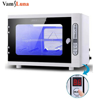 UV Sterilizer Box Nail Manicure Tools Disinfection Cabinet Mini Ozone Ultraviolet Timer EU Sterilization Machine for Home Salon