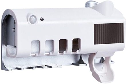 Uv Tandenborstel Ontsmettingsmiddel Holder Wall Mounted Tandenborstel Schoonmaken Opbergdoos Badkamer Tandpasta Dispenser Houder kleur