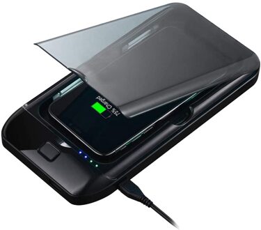 Uv Telefoon Schoner, Draagbare Mobiele Telefoon Cleaner Case Met Draadloze Oplader, multi-Gebruik Smartphone Cleaner Box Voor Telefoon