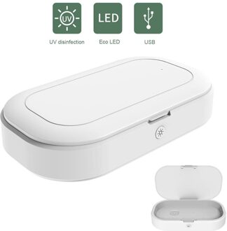 Uv Telefoon Sterilisator Doos Masker Telefoons Schoner Draadloze Opladen Persoonlijke Desinfectie Kast Met Aromatherapie Esterilizador nee draadloze