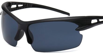 UV400 Mannen Vrouwen Fietsen Bril Outdoor Sport Mountainbike Fiets Bril Brillen Vissen Zonnebril Night Vision Zonnebril zwart grijs