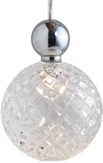 Uva L Bal zilver transparant klein ruitjes zilver, helder