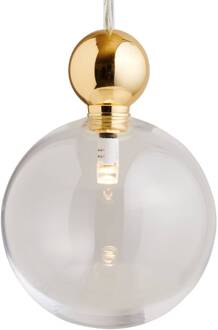 Uva L hanglamp, bol goud, helder