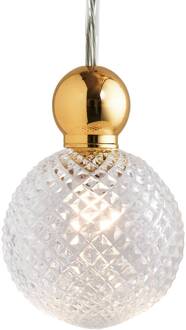 Uva M Hangende bal goud transparant mini check goud, helder