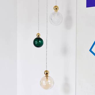 Uva M Hanglamp Ball goud klimopgroen goud, groen