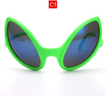 Uvlaik Funny Alien Ogen Zonnebril Mannen Kostuum Masker Bril Vrouwen Feestartikelen Decoratie Photobooth Props Groen