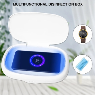 UVLED Sterilizer Box Anti Bacteria Ultraviolet Ray Disinfection Jewelry Watch Phone Wireless Charging Aromatherapy Esterilizador