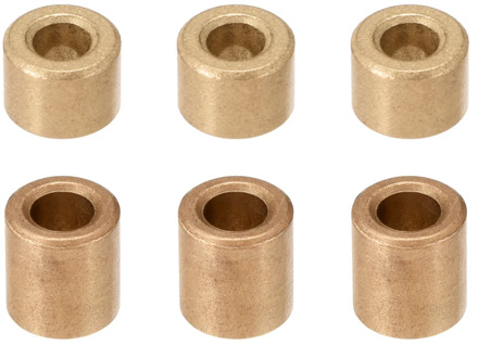 uxcell 1-10pcs Self-Lubricating Bearing 4mm 5mm I.D. Sleeve Sintered Bronze Bearing Bushings for Printing Machinery Tools