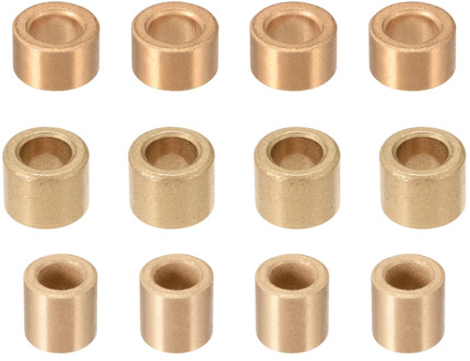 uxcell 1-10pcs Self-Lubricating Bearing 6mm 8mm ID Sleeve Sintered Bronze Bearing Bushings