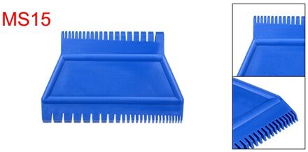 Uxcell 1 Pcs MS15 Houtnerf Tool Ladder Rubber Graining Patroon Schraper Verf Decoratie Blauw