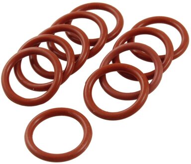 Uxcell 10 Pcs Industriële Siliconen O Ring Seal Pakking 19 Mm X 25 Mm X 3 Mm