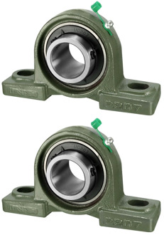 uxcell 1pcs 2pcs UCP Pillow Block Bearing 12mm/15mm/17mm/20mm/25mm/30mm Bore Diameter Cast Iron/Chrome Steel Set screw Lock