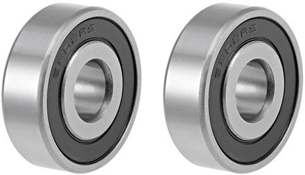 uxcell 2pcs 6202-12-2RS Deep Groove Ball Bearings 12mm Inner Dia 35mm OD 11mm Bore Double Sealed Chrome Steel Z2