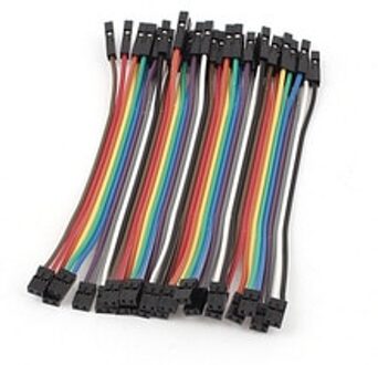 UXCELL 40Pin 1 P 2.54 Mm Naar 2 P 2.0 Mm Vrouwelijke Breadboard Jumper Kabels Draad 10 Cm