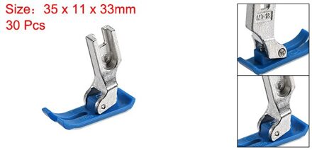 Uxcell 5/15/30Pcs Naaivoet MT18 Industriële Naaimachines Extra Dunne Precieze Wit/Rood/blauwe Plastic En Staal blauw 30stk