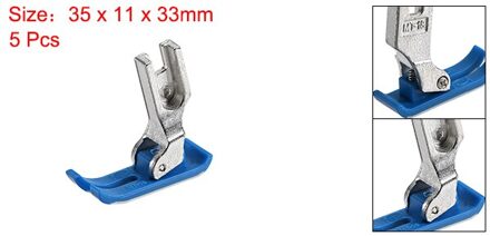 Uxcell 5/15/30Pcs Naaivoet MT18 Industriële Naaimachines Extra Dunne Precieze Wit/Rood/blauwe Plastic En Staal blauw 5stk