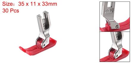 Uxcell 5/15/30Pcs Naaivoet MT18 Industriële Naaimachines Extra Dunne Precieze Wit/Rood/blauwe Plastic En Staal rood 30stk