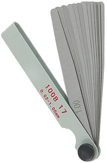 UXCELL Feeler Gauges 17 In 1 Metric Thickness Value Feeler Gauge 0.02-1Mm Measuring Gauging Tool For Feeler Gauge Valve Shim Use