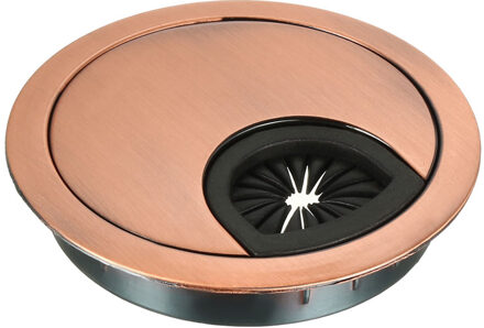 Uxcell Kabel Hole Cover, 2-3/8 "Zinklegering Bureau Grommet Voor Draad Organisator (Brons)