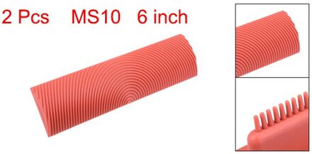 Uxcell MS10 Rood 2 Pcs Houtnerf Tool 6 "Rubber Graining Patroon Stempel Wanddecoratie