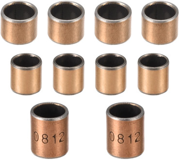 uxcell Sleeve (Plain) Bearings 8mm Bore 10mm OD Wrapped Oilless Self-lubricating Bushings Length 5mm 8mm 10mm 12mm 15mm