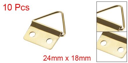 Uxcell Uxcell 10-30Pcs Driehoek Ring Foto Hangers, 24-31 Mm X 28 Mm Gouden Assortiment Kit Voor Foto Opknoping Oplossingen 24mm x 18mm 10stk