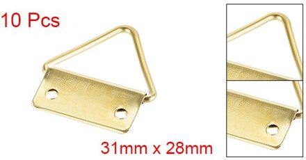 Uxcell Uxcell 10-30Pcs Driehoek Ring Foto Hangers, 24-31 Mm X 28 Mm Gouden Assortiment Kit Voor Foto Opknoping Oplossingen 31mm x 18mm 10stk