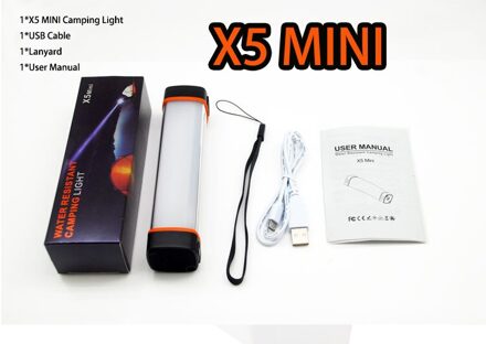 Uyled X5 Outdoor Led Camping Licht IP68 Professionele Waterdichte Lamp Voor Telefoon Draagbare Lantaarns Voor Wandelen X5 MINI