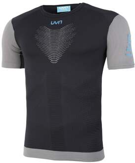 UYN PB42 OW Hardloopshirt Heren-Zwart,Grijs - S