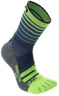 UYN Runner's Five Hardloopsokken Heren-Blauw,Geel - 42-44