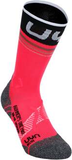 UYN Runner'S One Mid Hardloopsokken Dames-Pink,Zwart roze - 37-38,39-40,41-42