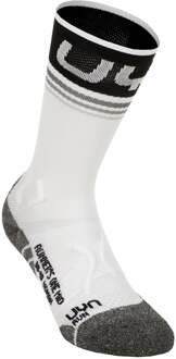UYN Runner'S One Mid Hardloopsokken Dames-Wit,Zwart - 37-38,39-40,41-42
