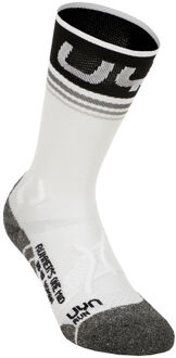UYN Runner'S One Mid Hardloopsokken Dames-Wit,Zwart - 39-40