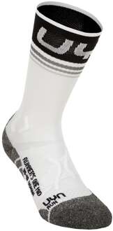 UYN Runner'S One Mid Hardloopsokken Dames-Wit,Zwart - 39-40