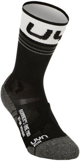 UYN Runner'S One Mid Hardloopsokken Dames-Zwart,Wit - 39-40
