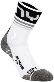 UYN Runner's One Short Hardloopsokken Dames-Wit,Zwart - 41-42