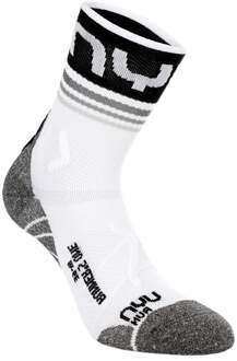 UYN Runner's One Short Hardloopsokken Heren-Wit,Zwart - 42-44,45-47